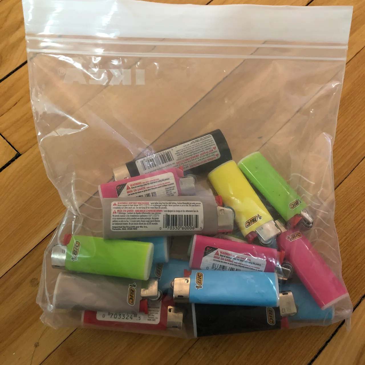 Bag of bic lighters photo 1