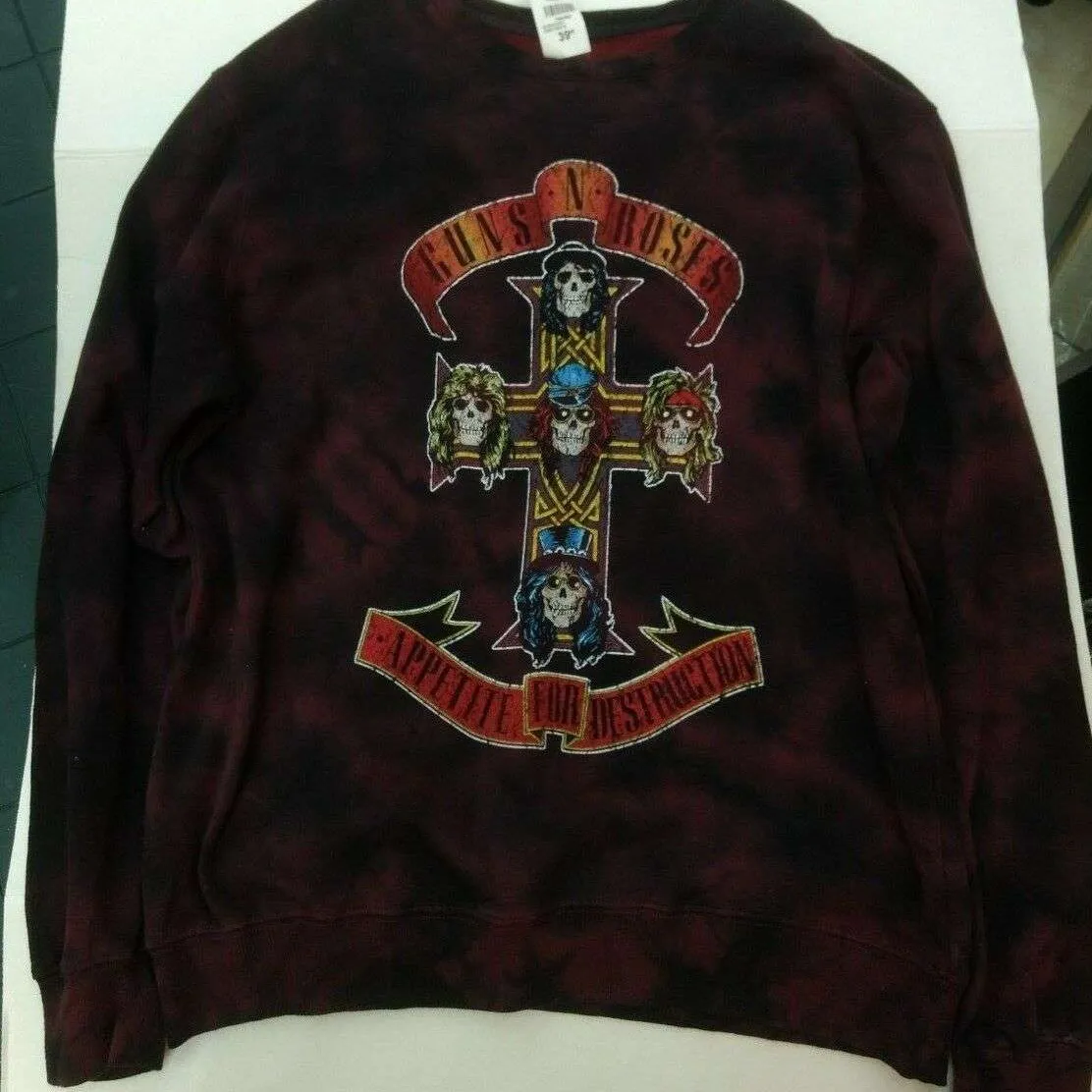 BNWT Guns N' Roses 75062802 Burgundy Pullover Sweater (XL) photo 1