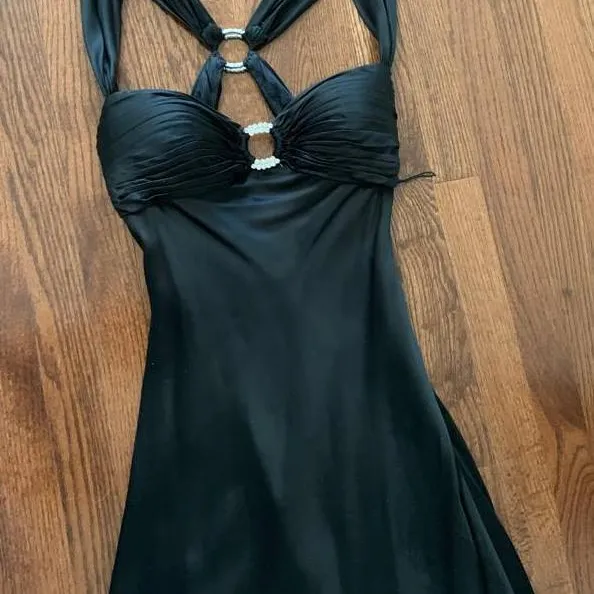 Sheer Black Night Gown - Size 12 photo 7