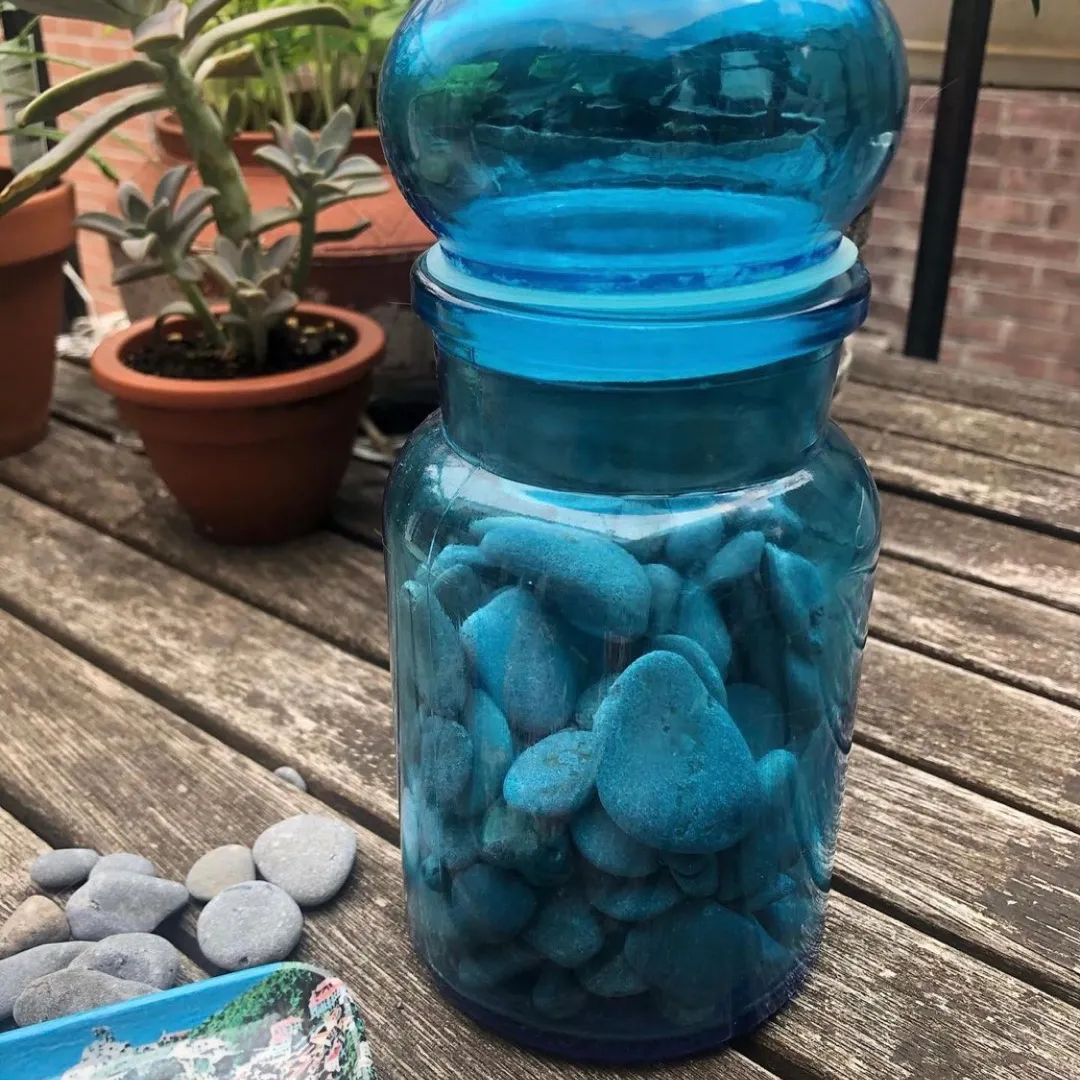 Blue Glass Jar photo 1