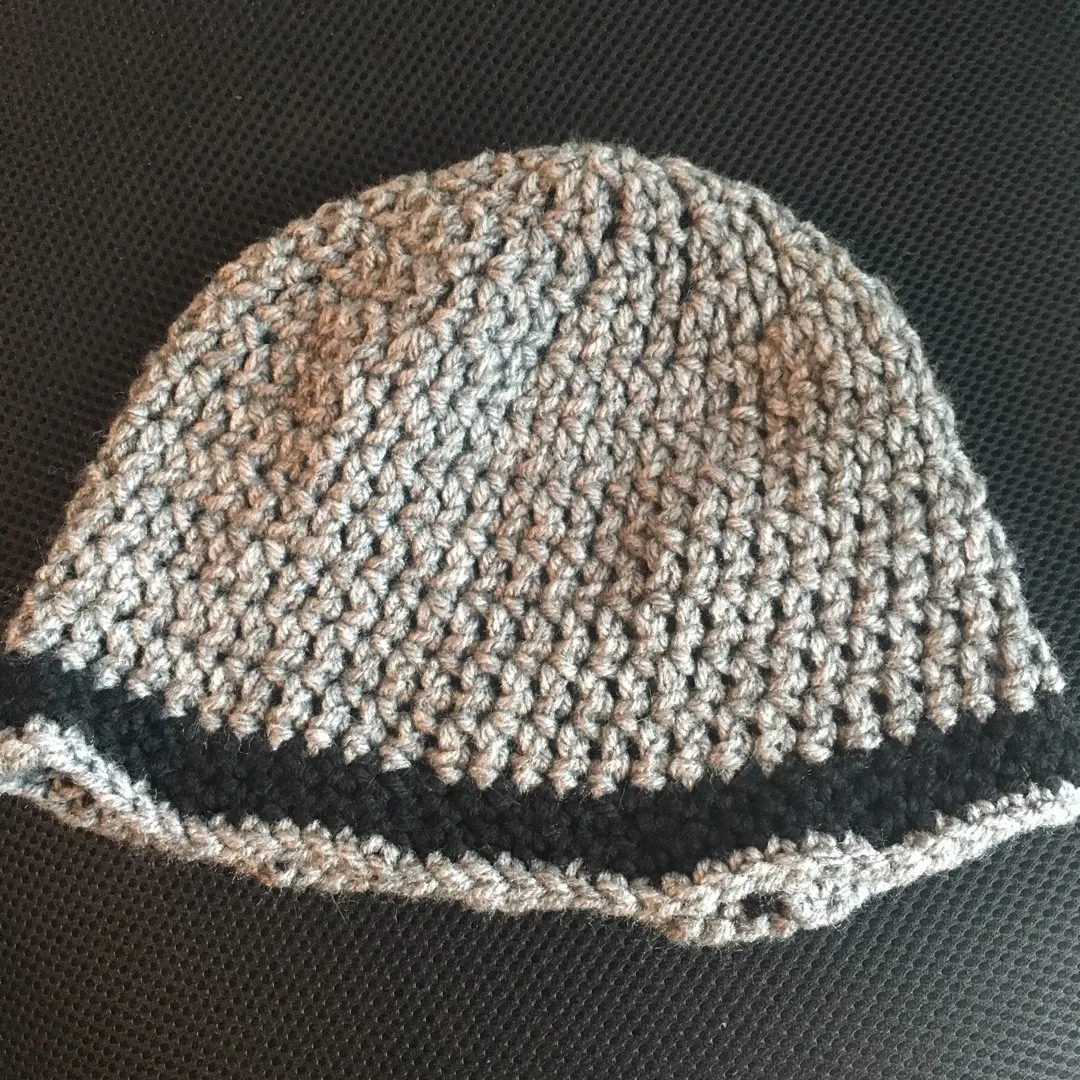 Grey Crochet Hat photo 3