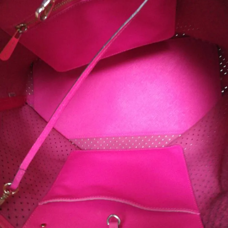 Used Hot Pink Michael Kors Tote Bag photo 4