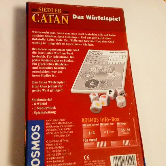 Settlers Of Catan Dice Game (German Version) photo 1