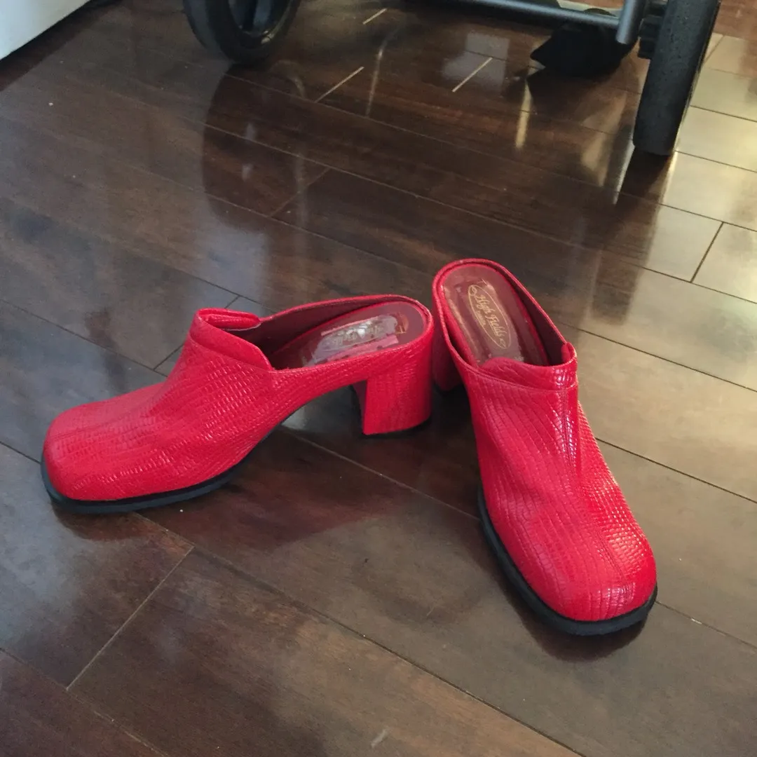 Vintage Red Heeled Shoe photo 1