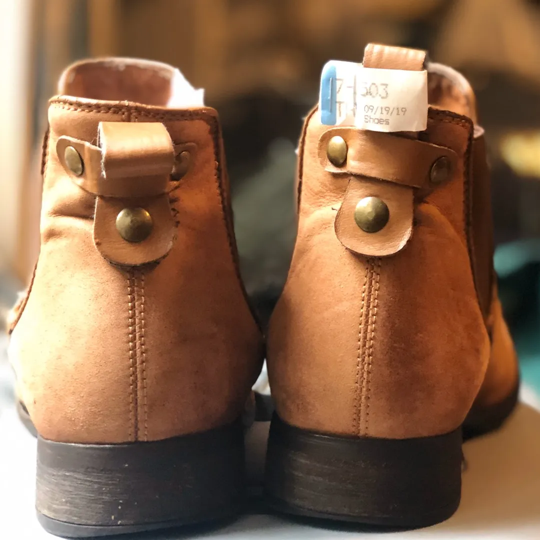 STEVE MADDEN BOOTIES S9-11 BROWN LEATHER photo 3