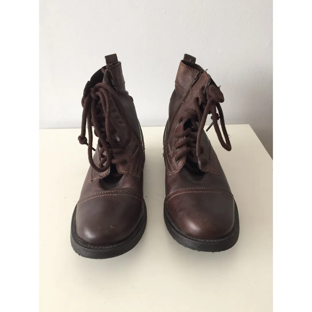 Brown Leather Boots photo 1