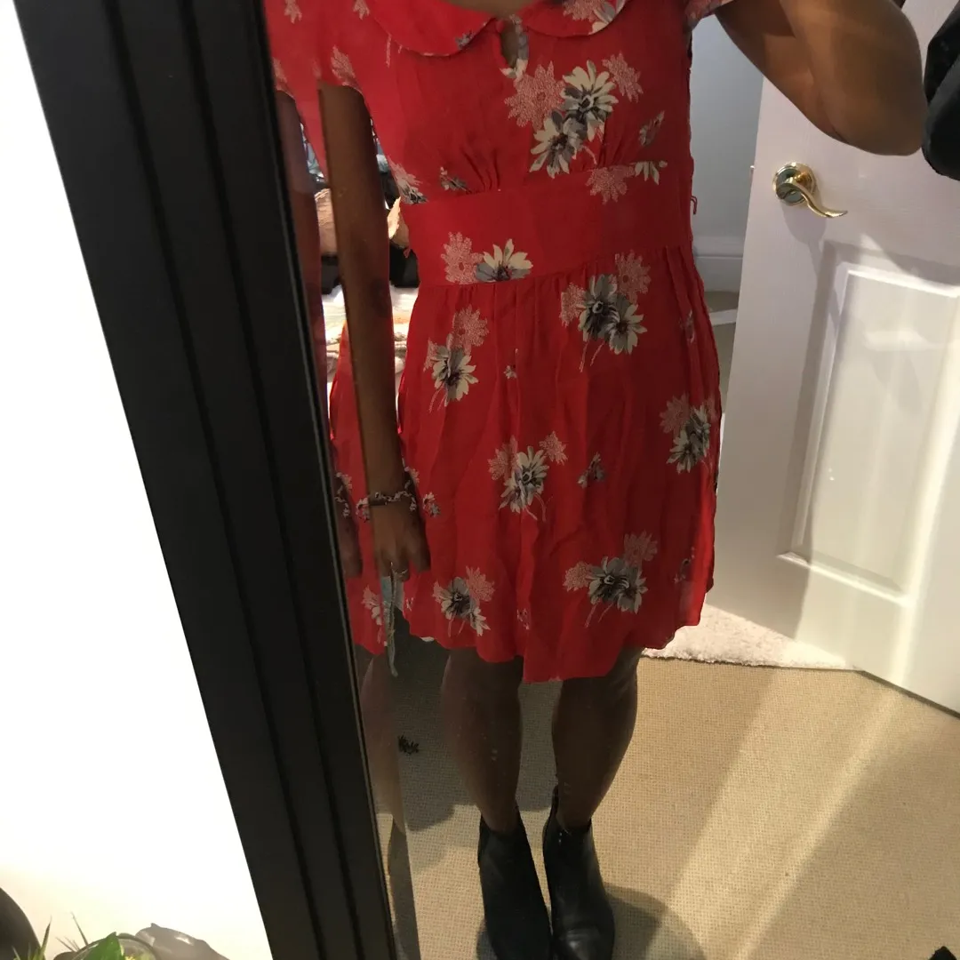 Red Floral Dress photo 1