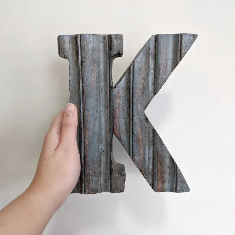 Decorative Wooden Letter (K) photo 1