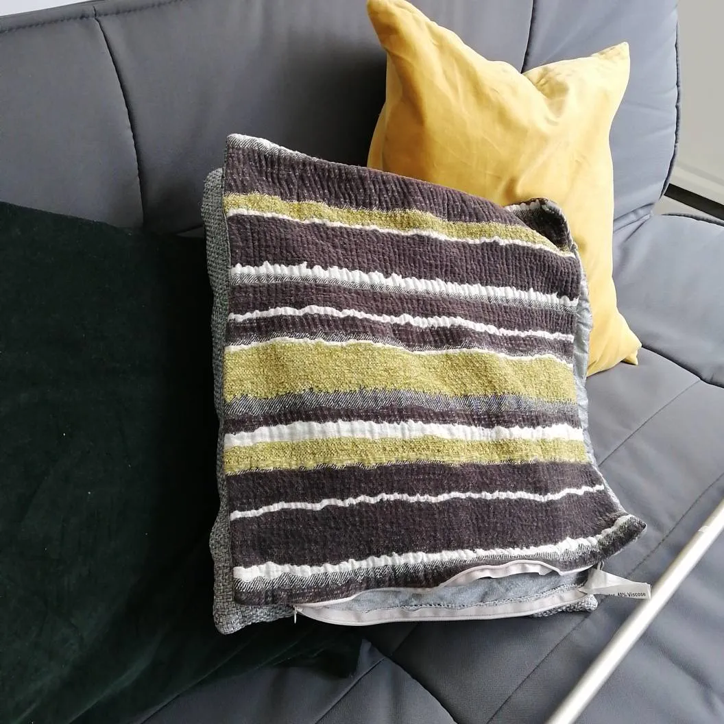Striped Square Pillow Case photo 1