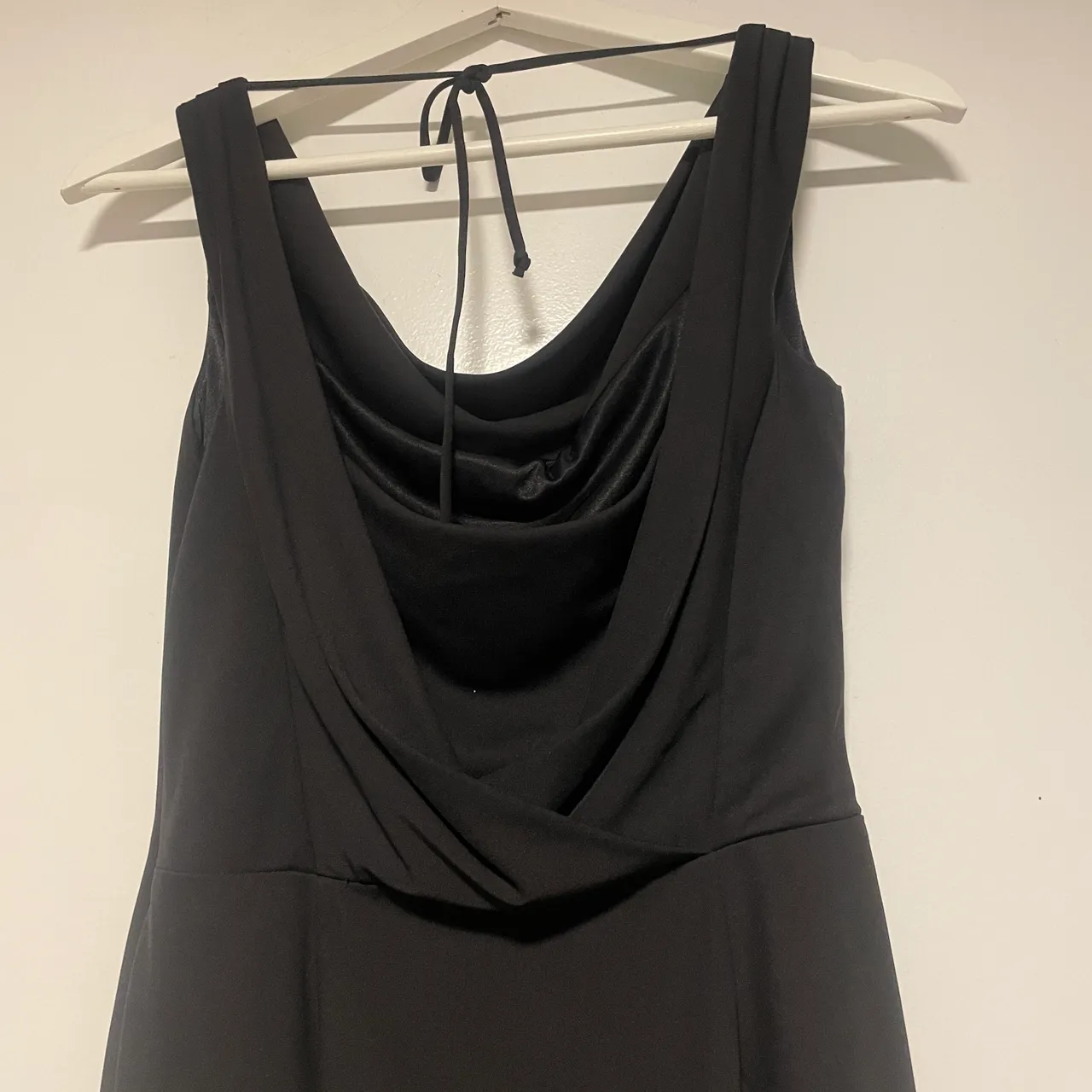 David Meister Black Cowl-neck Dress Size 2 photo 5