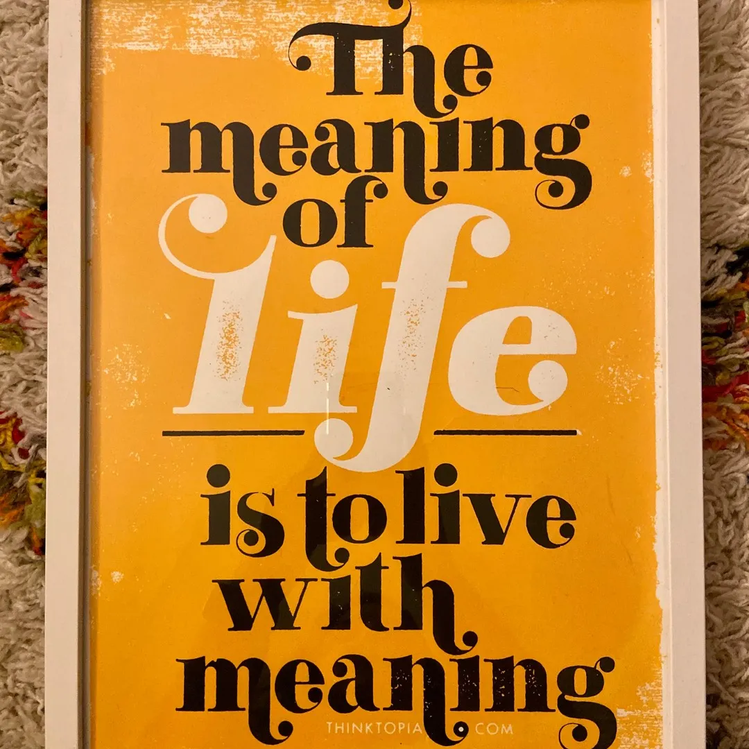 Quote Print IN FRAME!!! photo 1
