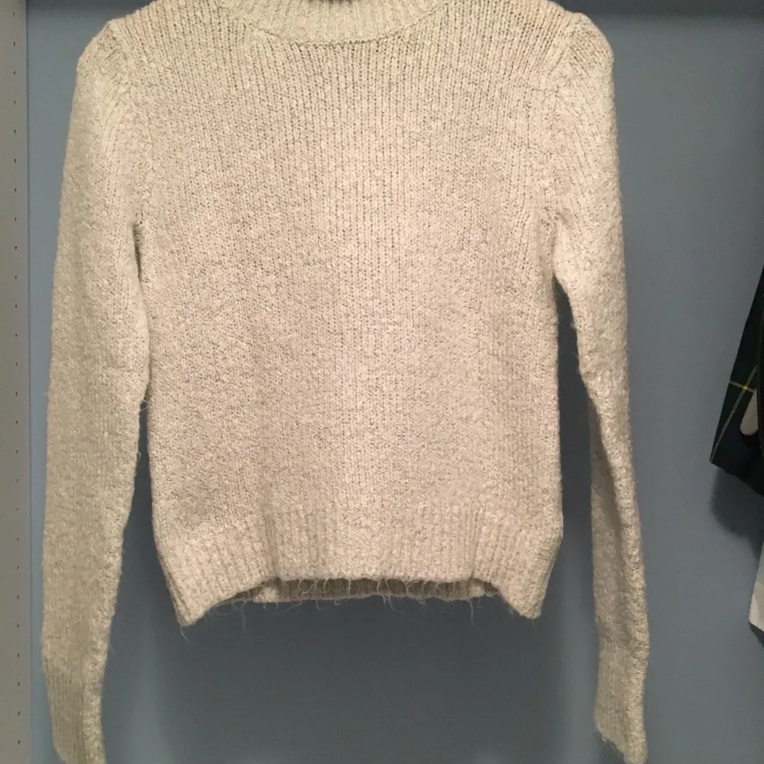 Light Grey Turtleneck Sweater photo 1