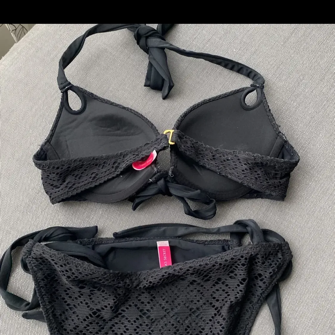 Victoria secret push-up bikini set swimsuit black photo 3