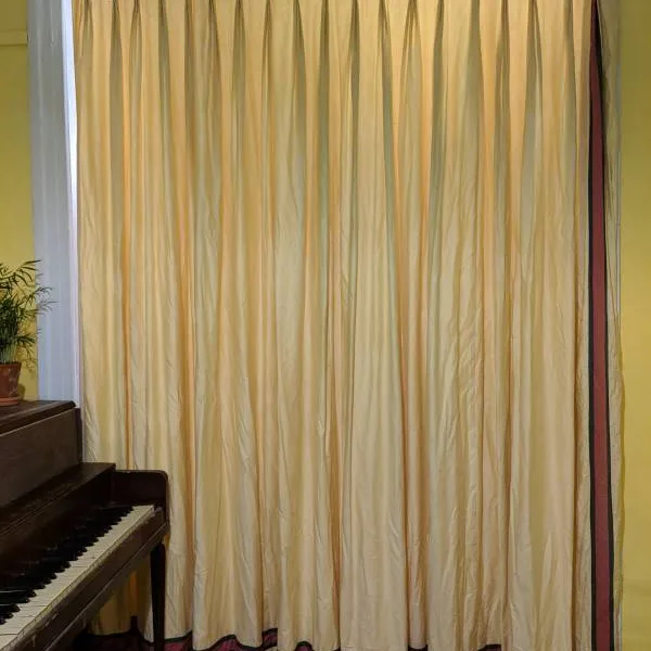 Long Heavy Yellow Curtains photo 1