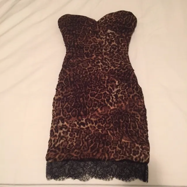 Leopard Print BCBG Dress - Size 0 photo 1