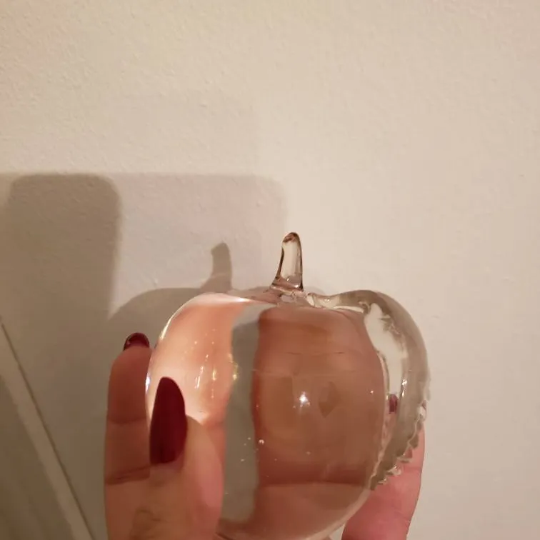 Handblown Glass Apple photo 1