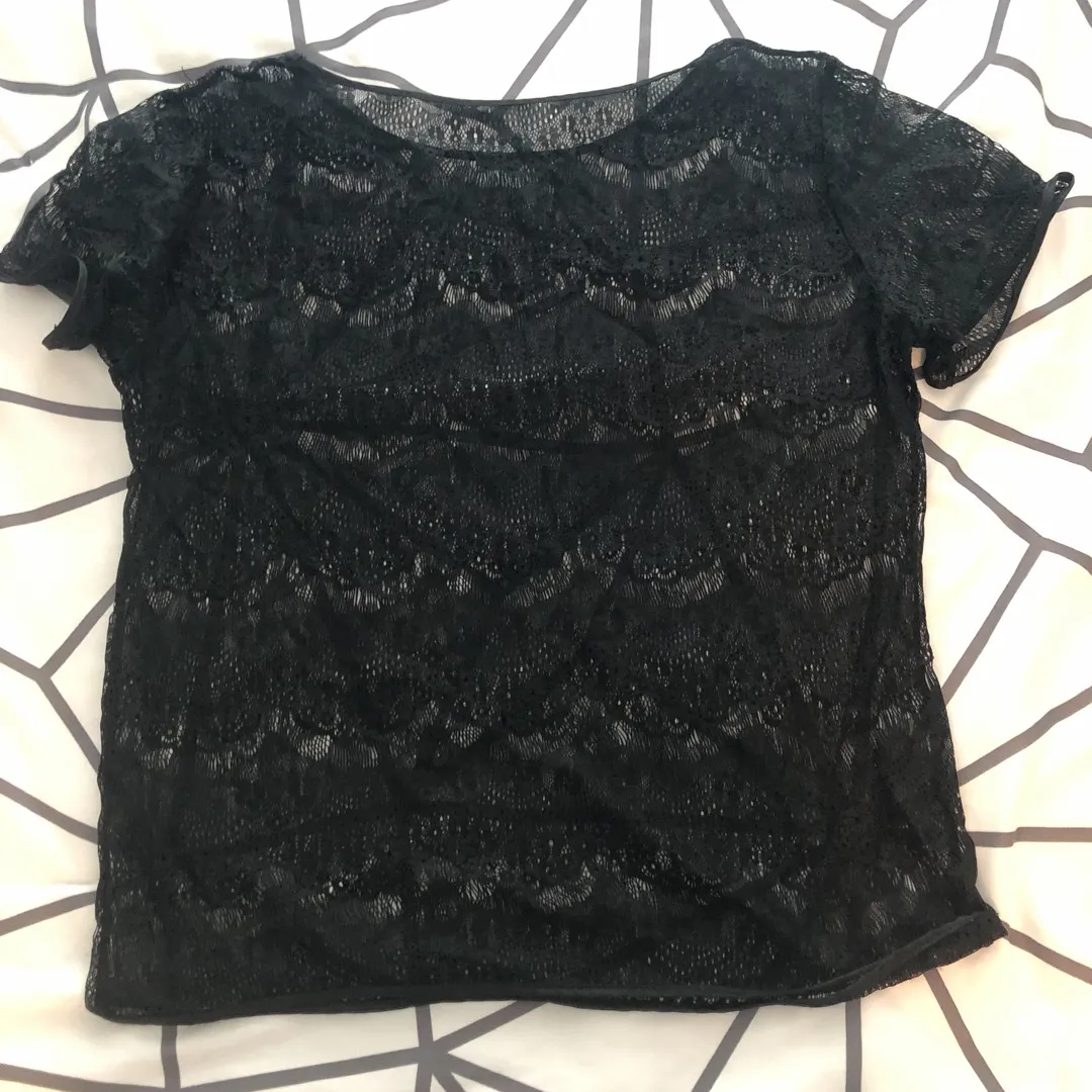 Lace American Apparel Top photo 1