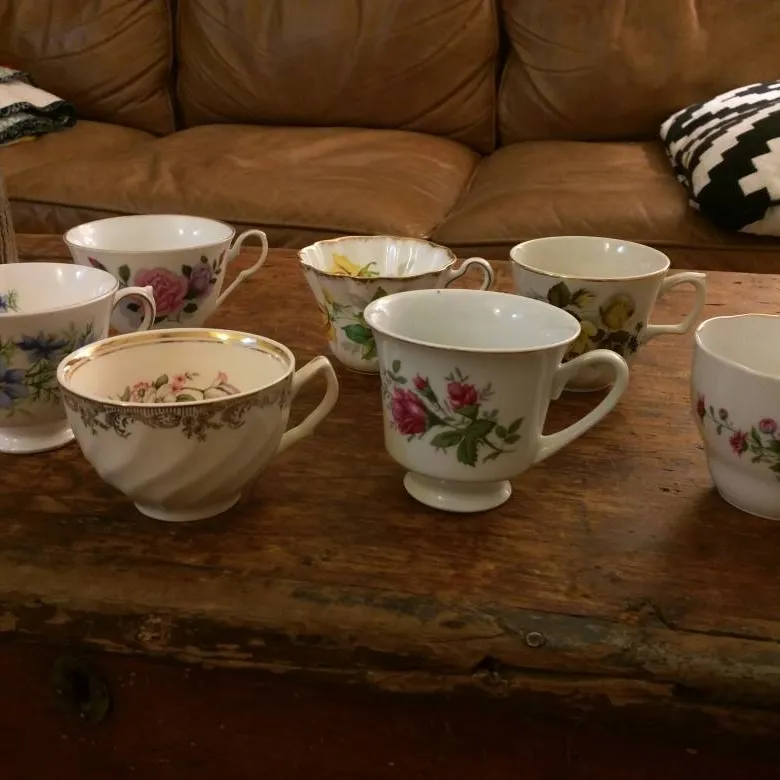 7 Assorted Tea Cups photo 1