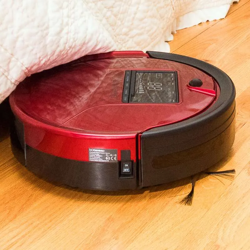 bObsweep PetHair Robotic Vacuum Cleaner and Mop in red photo 4