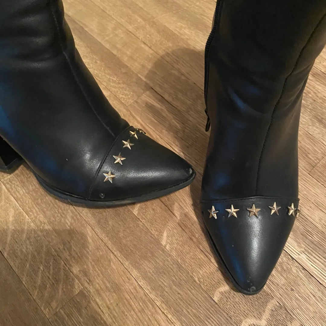 Black Star Studded Boots photo 3