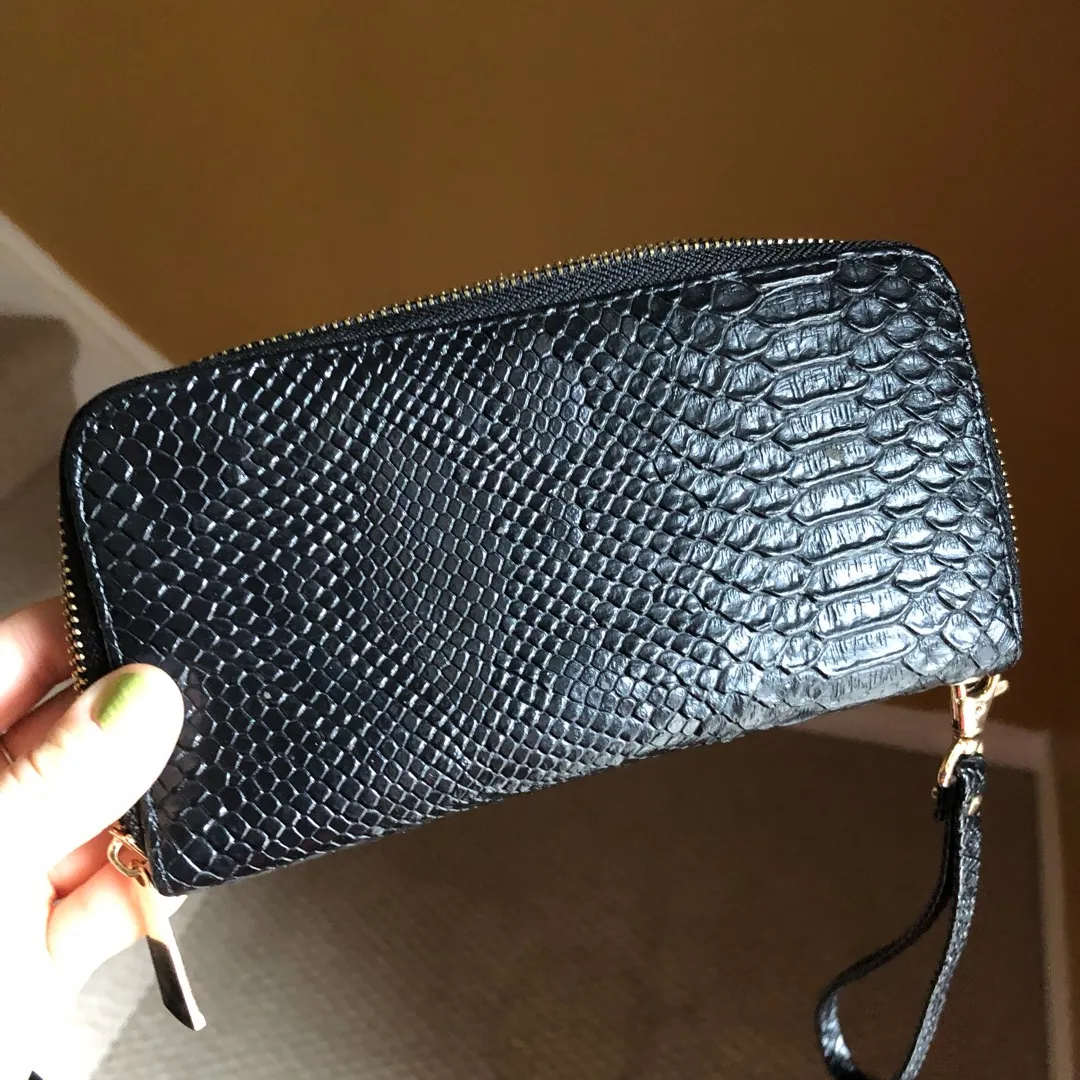 Gorgeous Black Crocodile Leather Wallet photo 1