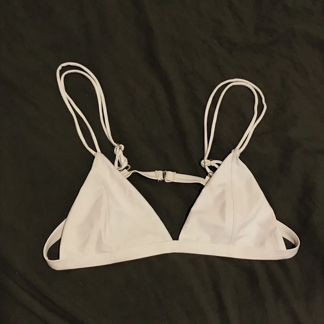 white bikini top🕊 photo 1