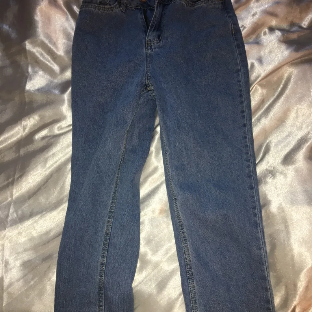 Medium Wash Mom Jeans Size 3 photo 1