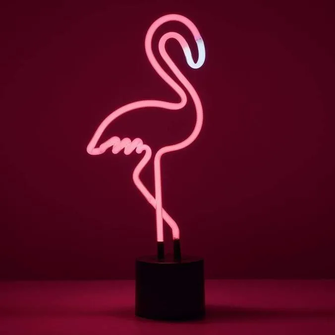 BNIB Flamingo Neon Light From Urban Outfitters photo 3