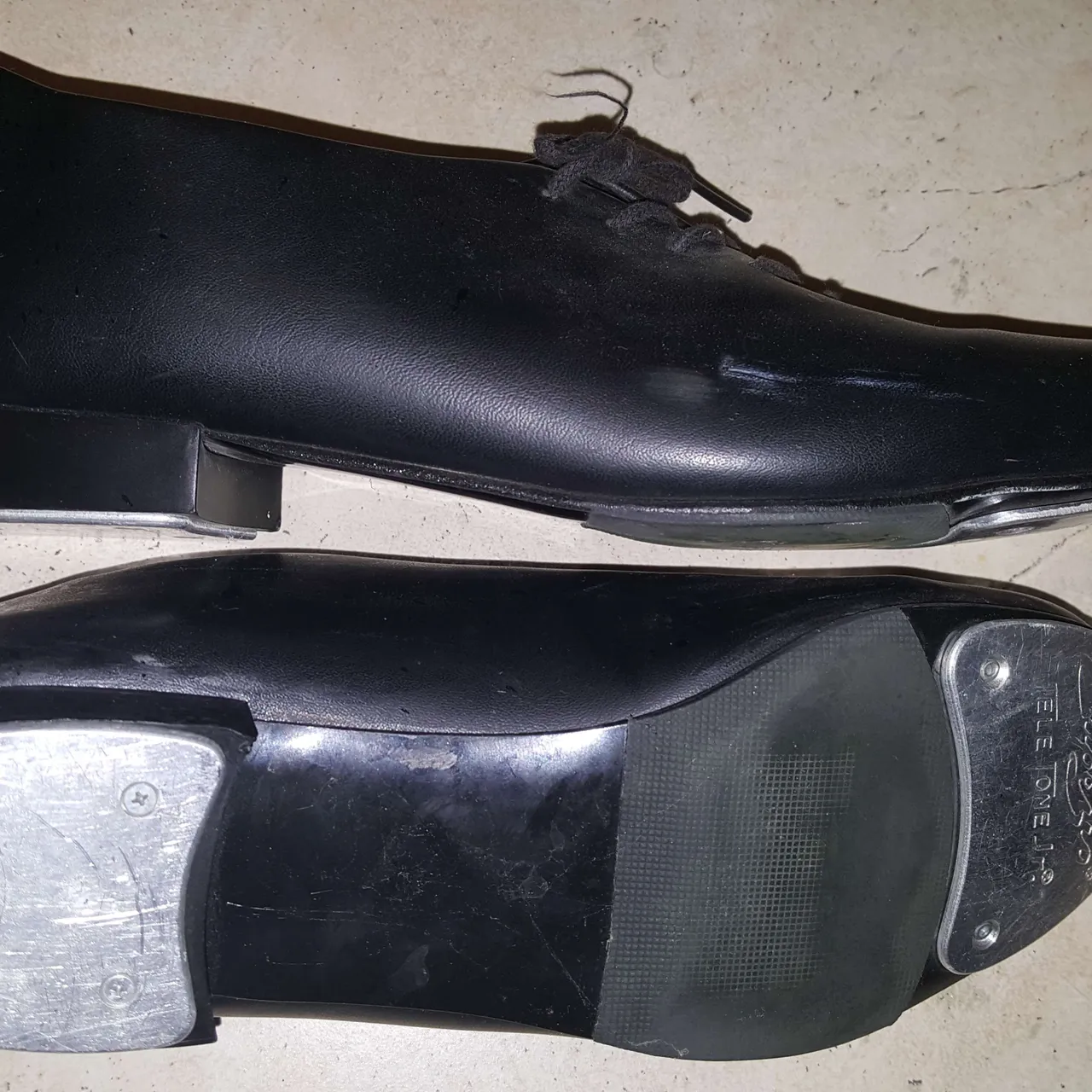Black Leather Tap Shoes -- great quality, not my size (maybe ... photo 5