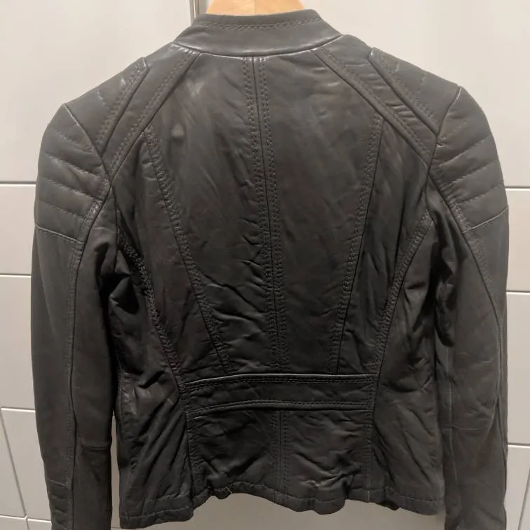 Michael Kors Leather Jacket XS photo 5