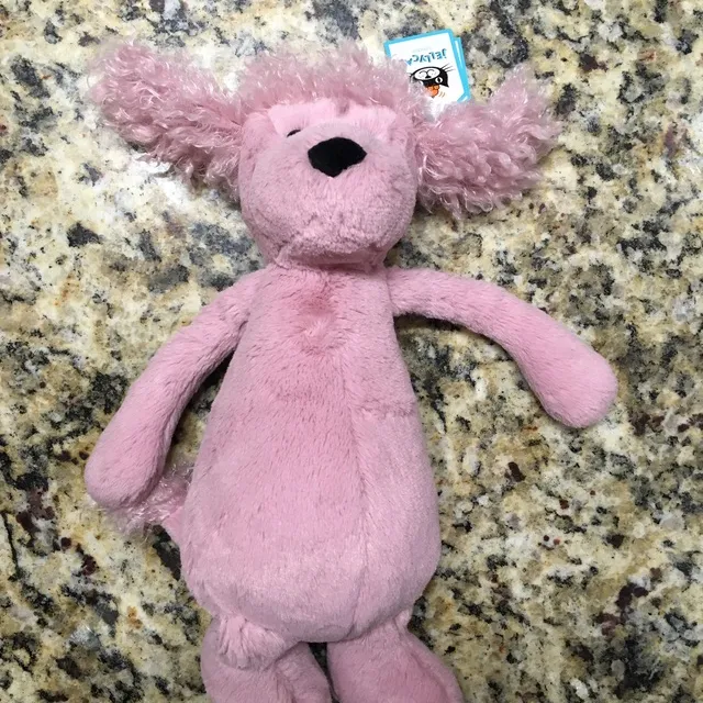 Brand New Medium Jellycats Poodle In Pink photo 1