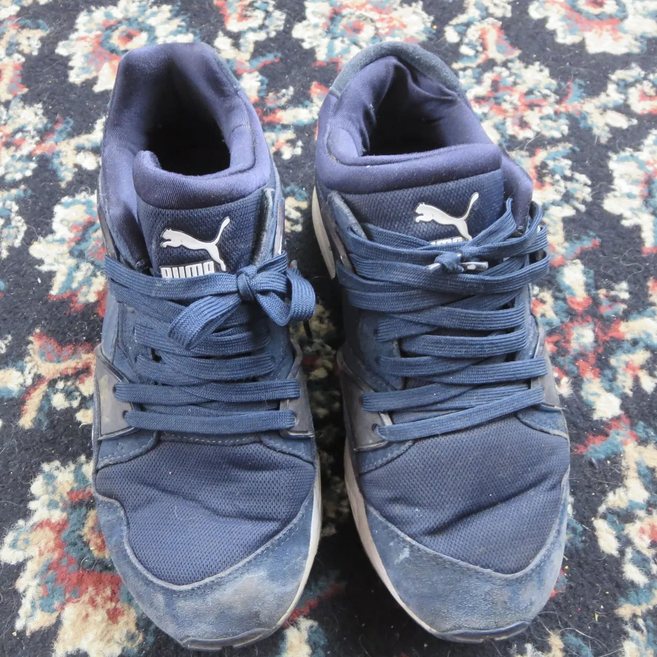 Puma Navy Blue 7.5 Running Shoes - Excellent Condition photo 3