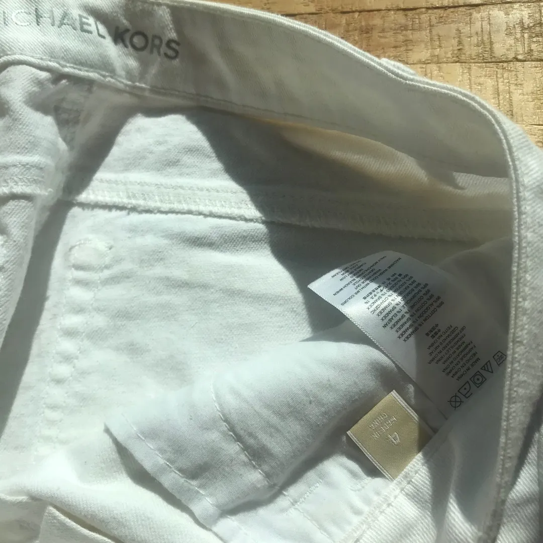 Michael Kors White Jeans Size 4 photo 4