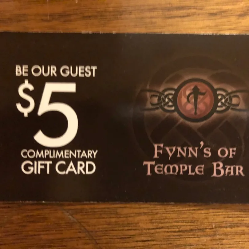 $5 Off Gift Card To Flynn’s Temple Bar photo 1