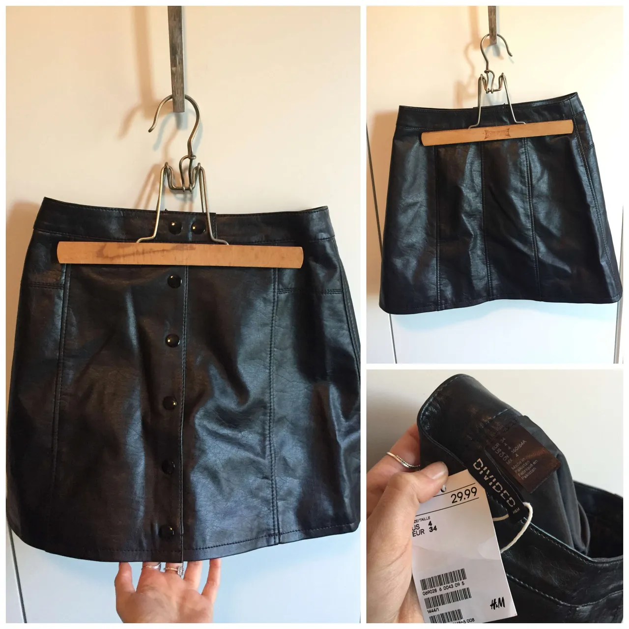 NEW WITH TAGS- H&M Leather Skirt photo 1