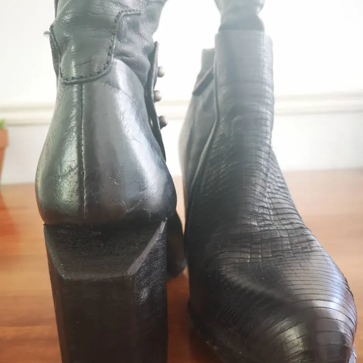 A.S. 98 Black Leather Boots photo 4