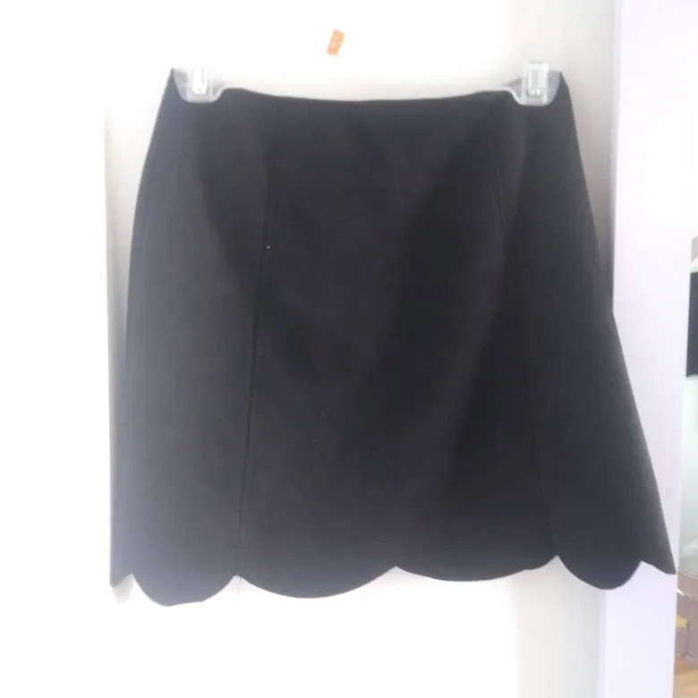 Black Button Down Mini Skirt photo 3