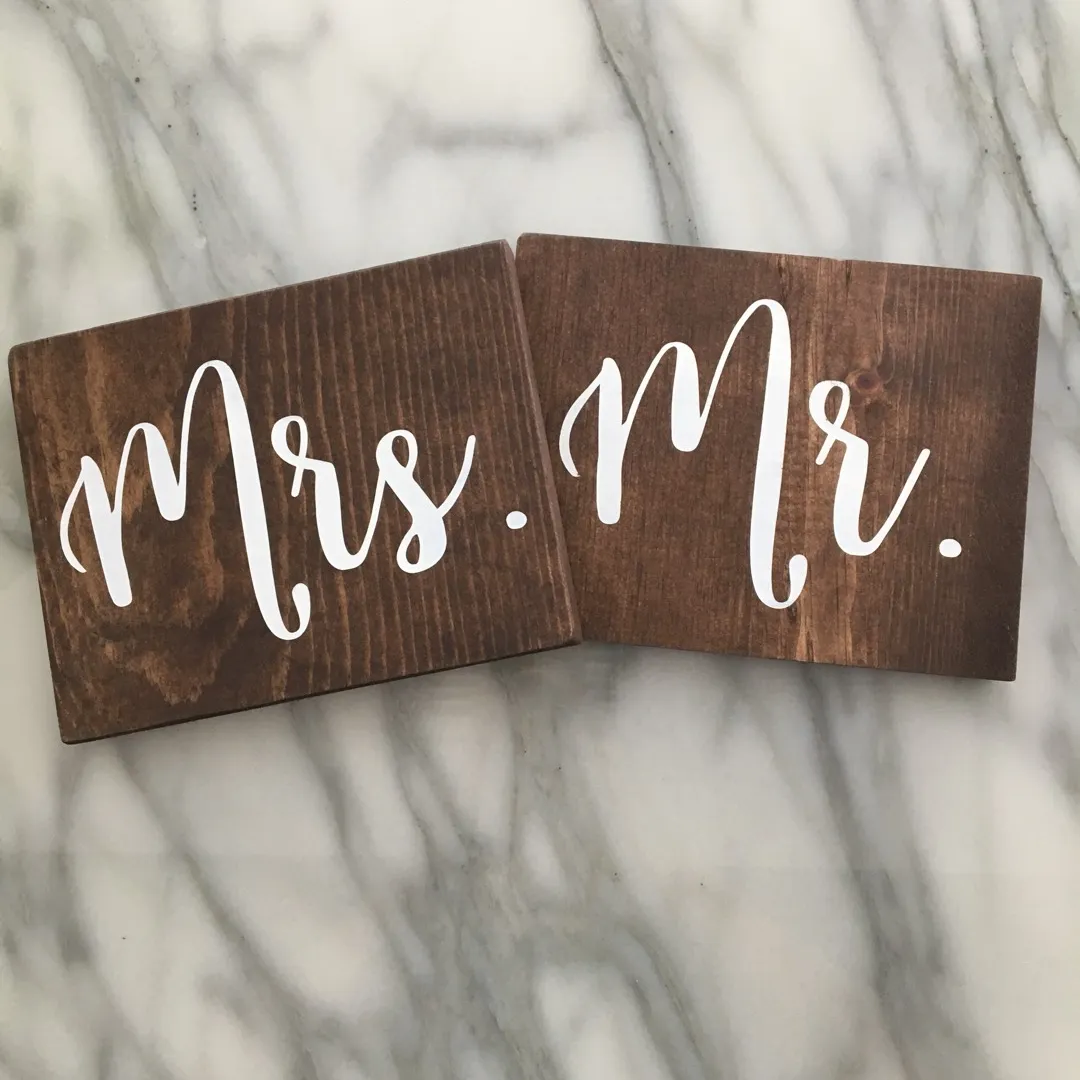 Mr. & Mrs. Wood Signs photo 1