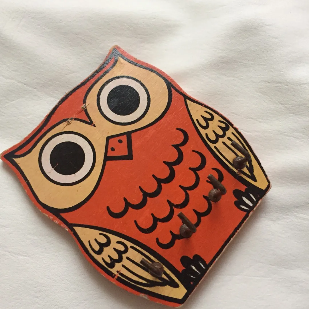Wooden Owl Key Hooks photo 1