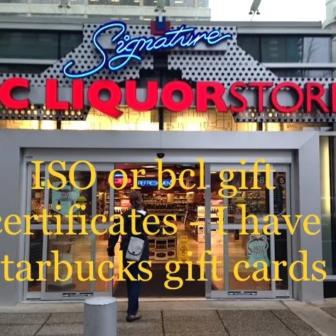 ISO BC liquor Store Gift Certificates photo 1
