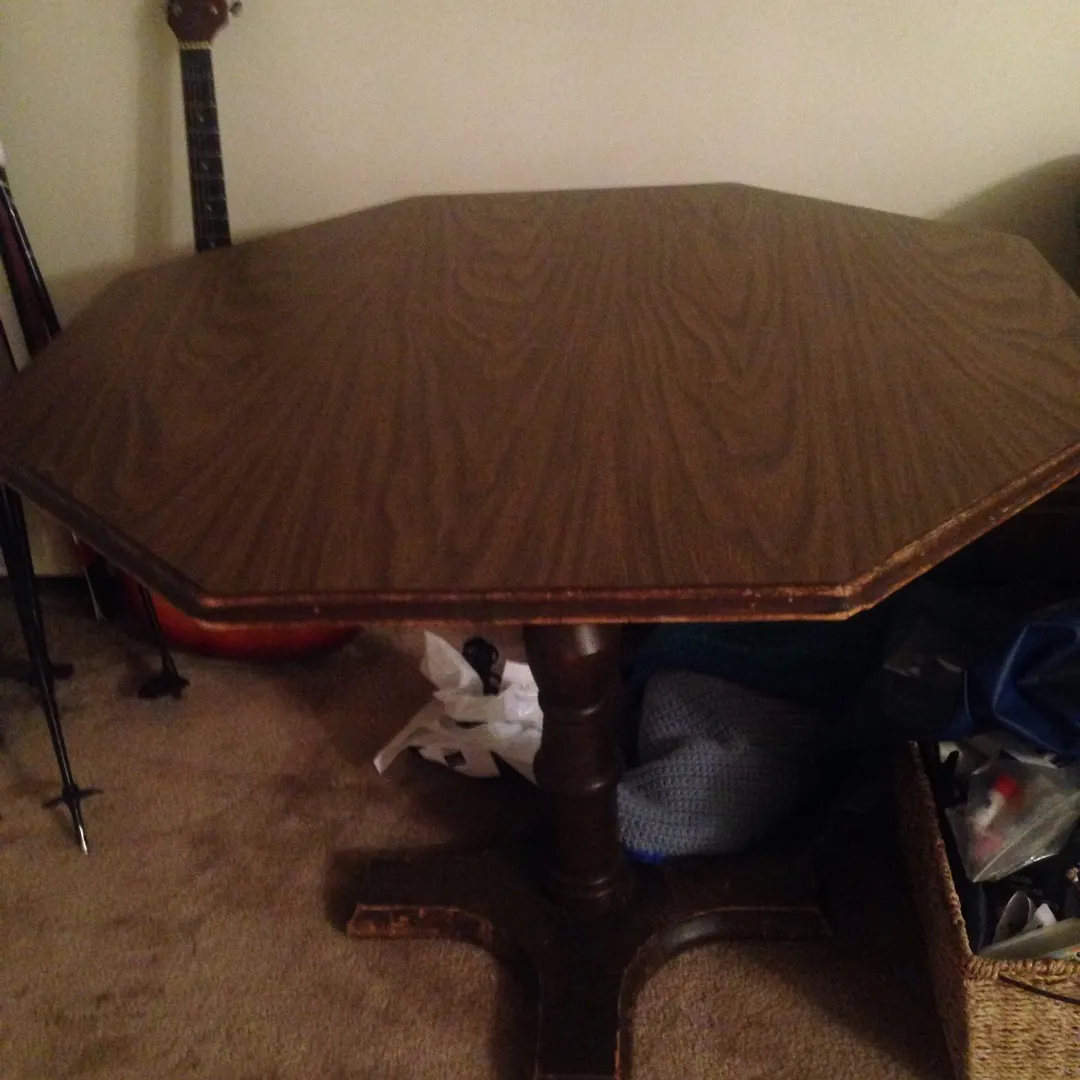 Octagon Wooden Table photo 1