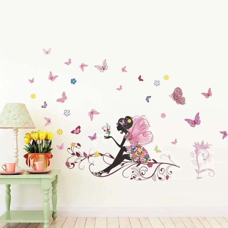 Fairy & Butterflies Wall Decals photo 1