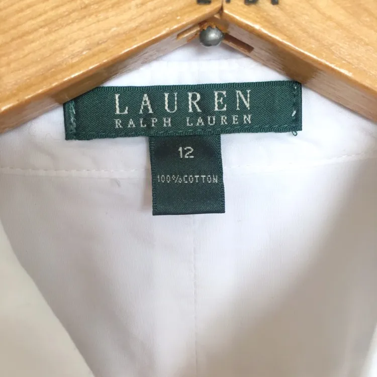 Lauren by Ralph Lauren Peplum Shirt size 12 photo 4