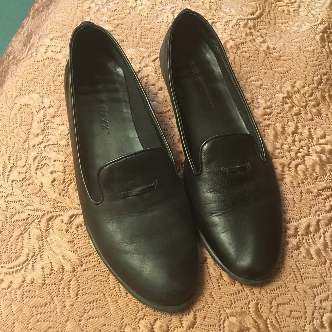 Black Leather  Loafers photo 1