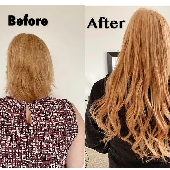 Remy Fusion Hair Extensions, U-Tip 18” Strawberry Blonde #27 50g photo 1