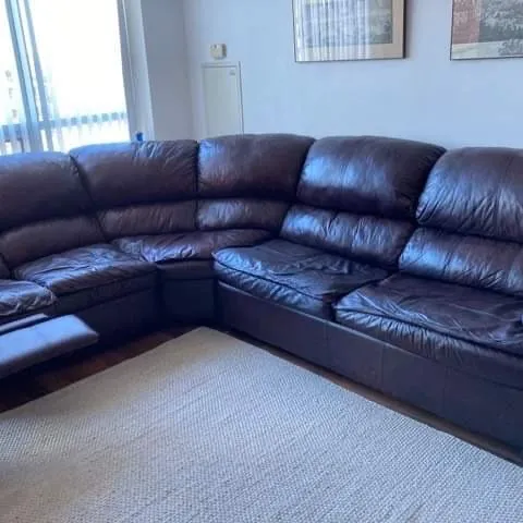 Genuine Leather Sofa Bed photo 3
