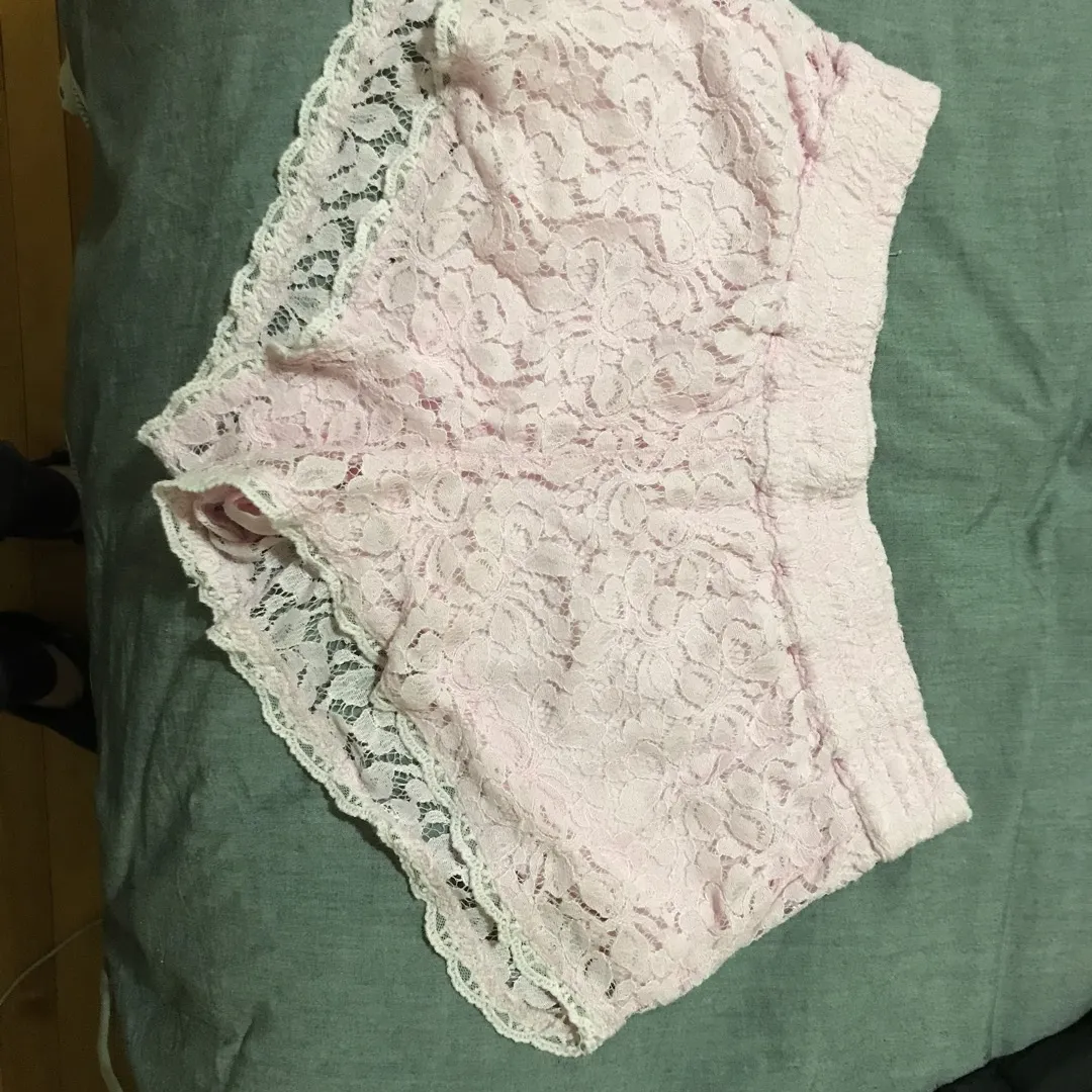 Pink Lace Shorts (worn) photo 1
