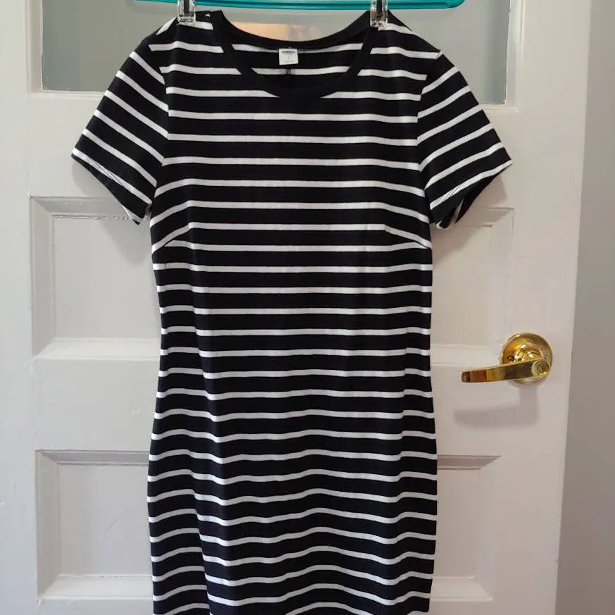 Old Navy Striped Fitted Dress photo 1
