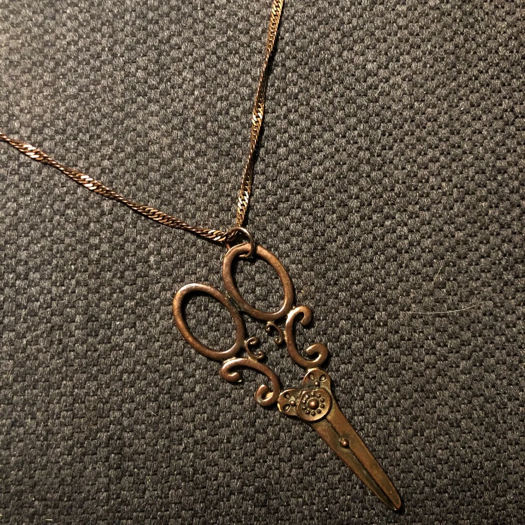 Vintage Scissor Necklace photo 1