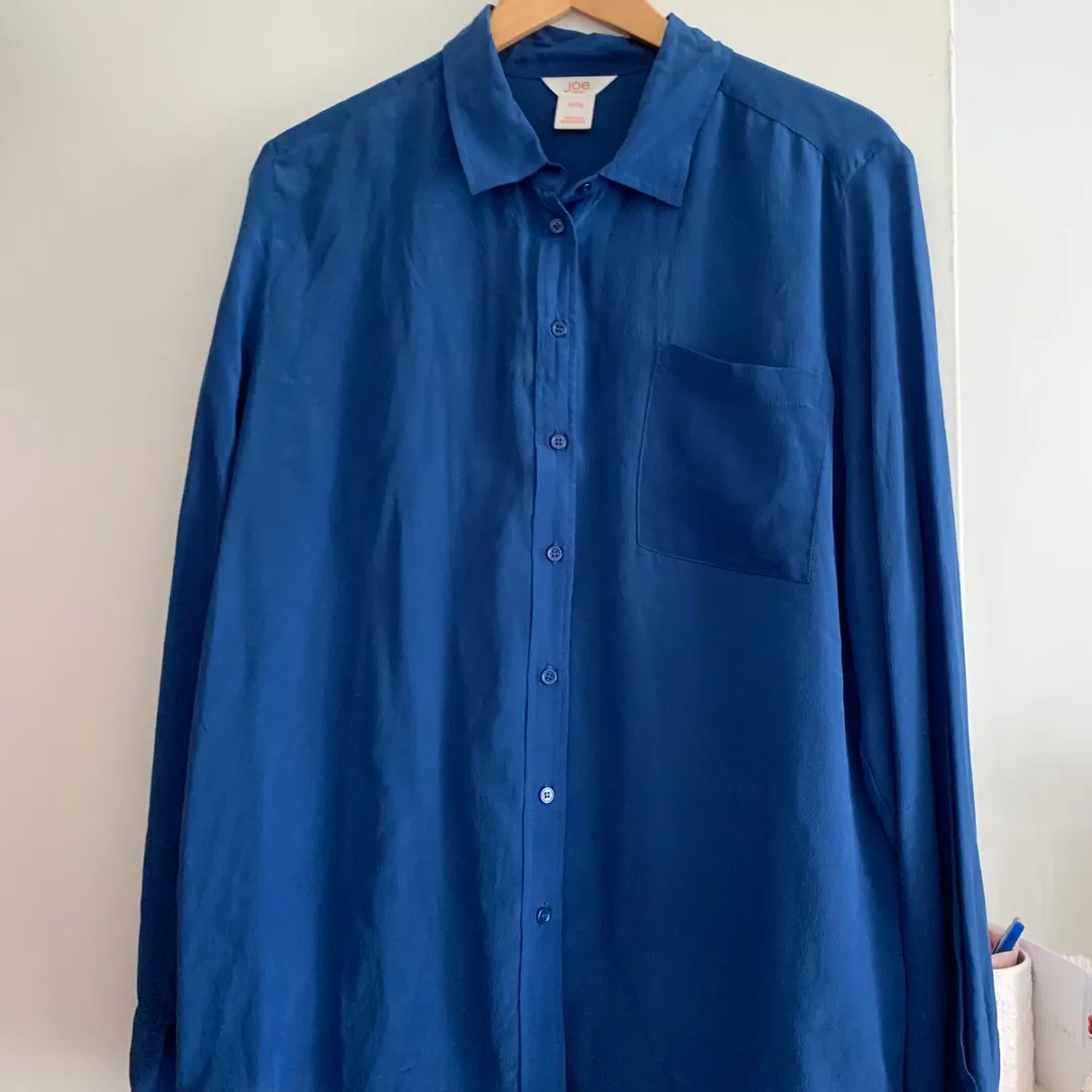 Blue Silk Shirt photo 4